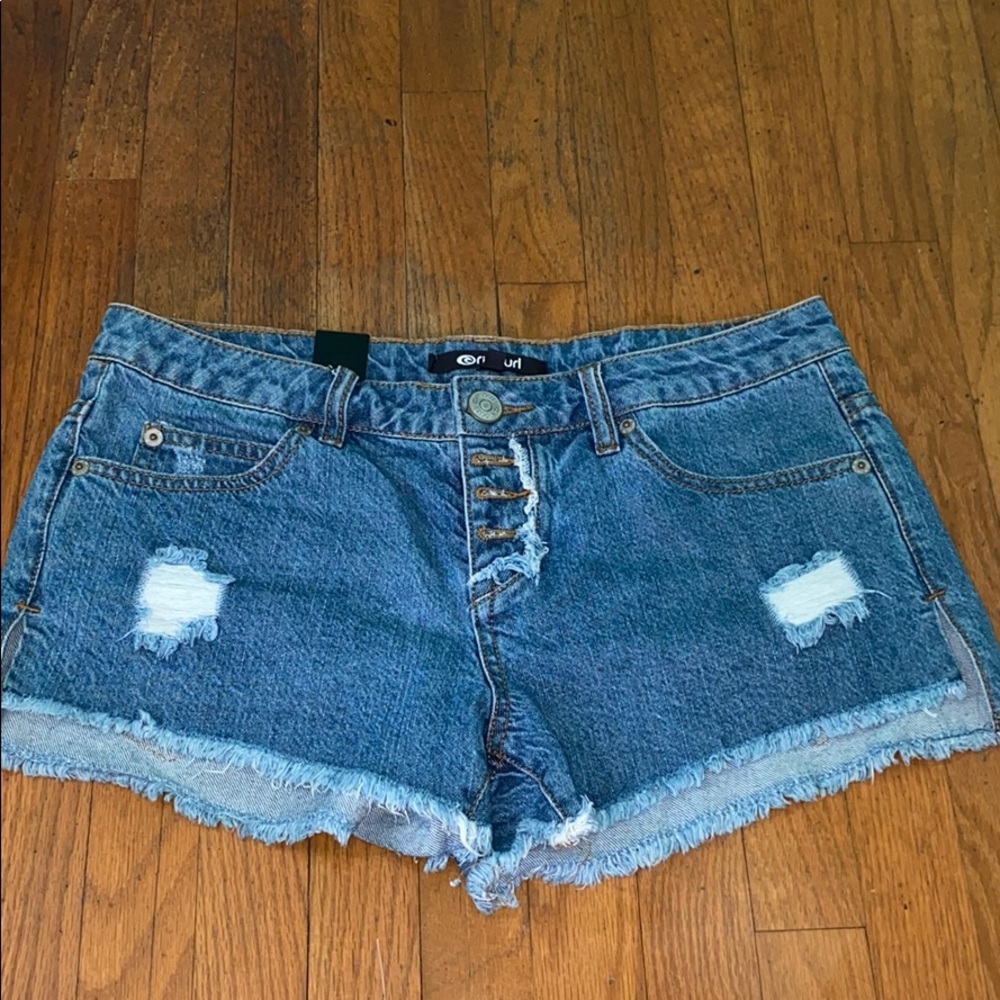 Brand new rip curl denim shorts
